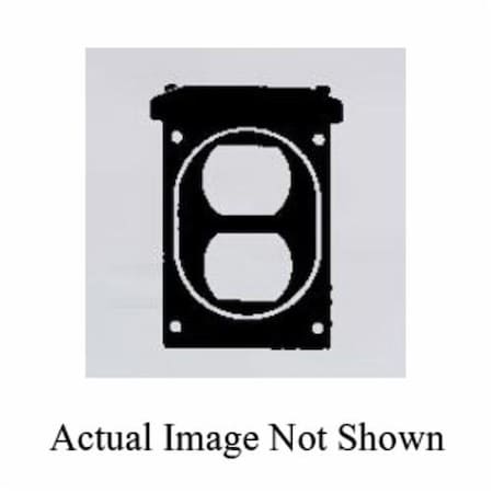 Mulberry Electrical Box Cover, 1 Gang Gang, Aluminum, Duplex Receptacle Cover Type 30523